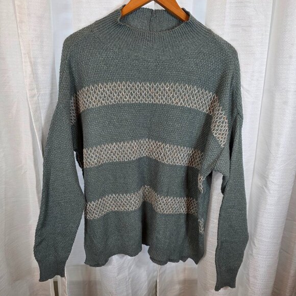 Staccato Woman's Knit Sweater Roomy Fit Mock Neck Size Large - Picture 1 of 6